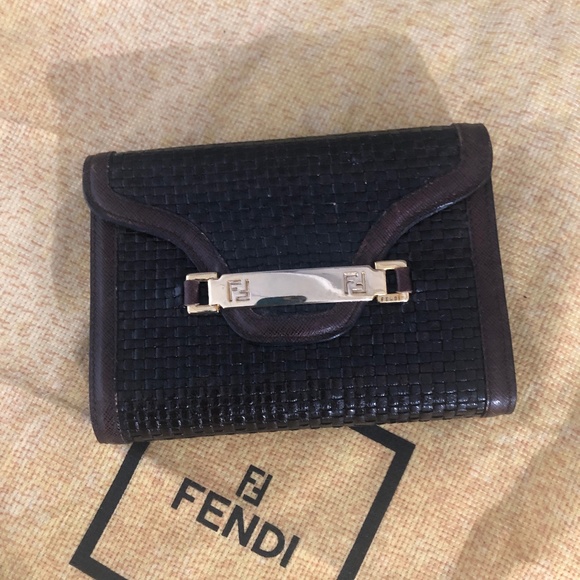 Fendi Handbags - 🌺Authentic Fendi Leather Woven Wallet🌺
